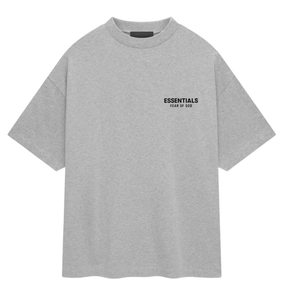 Essentials Fear Of God Jersey Crew Neck Short Sleeve Light Grey L New‎ With Tags